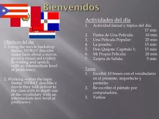 bienvenidos