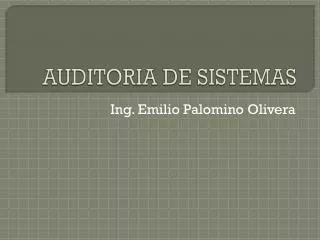 auditoria de sistemas