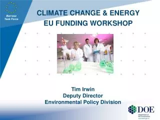 CLIMATE CHANGE &amp; ENERGY EU FUNDING WORKSHOP
