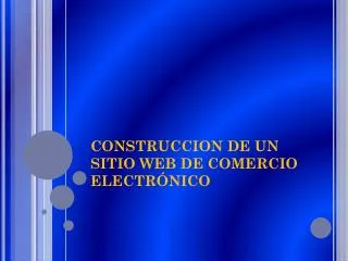construccion de un sitio web de comercio electr nico