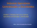 Sistemas Operativos Centralizados y Distribuidos - slide 1