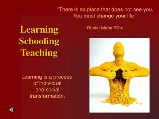 Learning Schooling Teaching