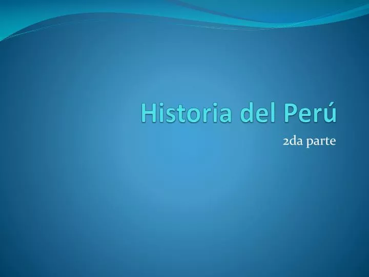 historia del per