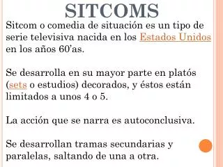 sitcoms
