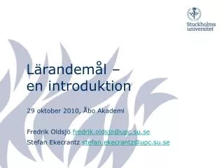 l randem l en introduktion