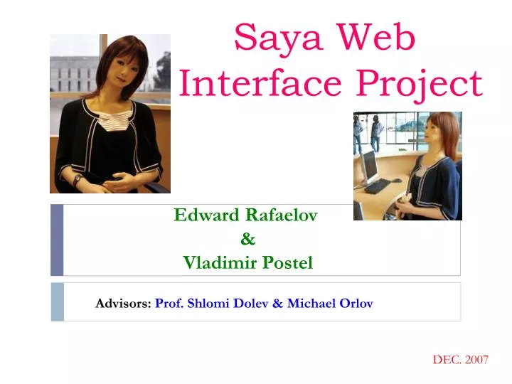 saya web interface project