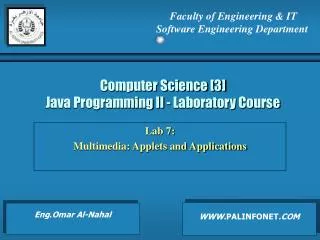 Computer Science [3] Java Programming II - Laboratory Course