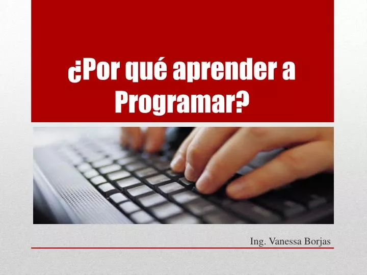 por qu aprender a programar