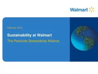 Sustainability at Walmart