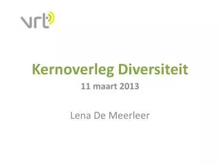 kernoverleg diversiteit