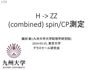 H -&gt; ZZ ( combined ) spin/CP ??