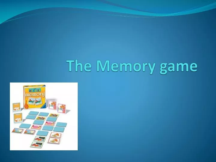 the memory game