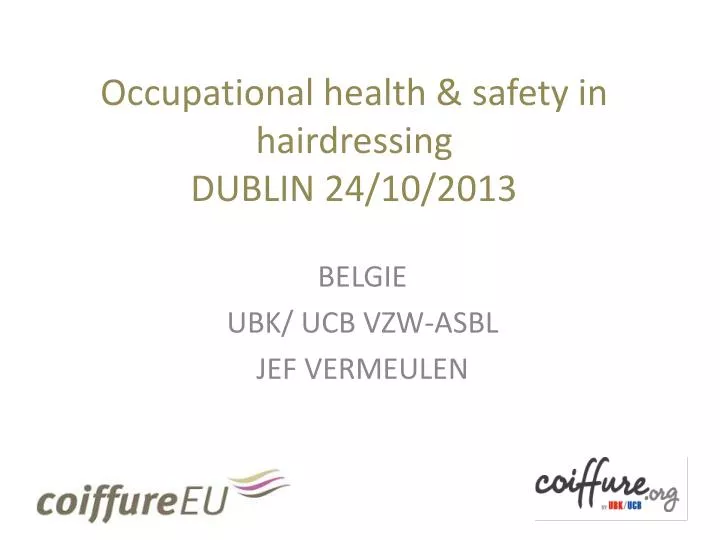 occupational health safety in hairdressing dublin 24 10 2013