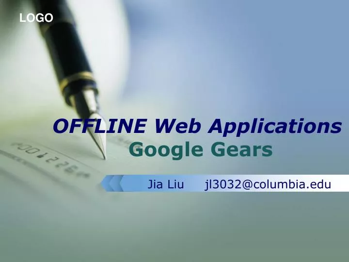 offline web applications google gears