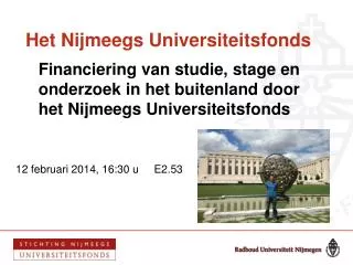 het nijmeegs universiteitsfonds