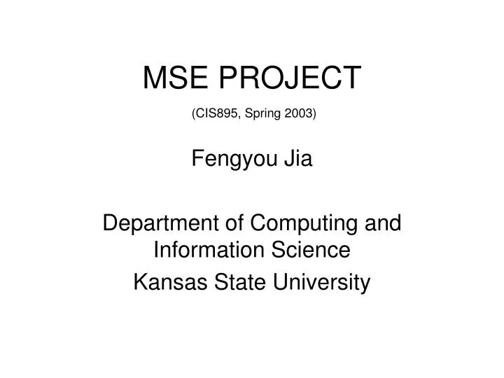 mse project