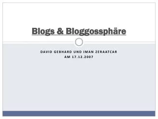 blogs bloggossph re