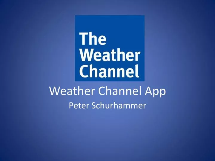 weather channel app