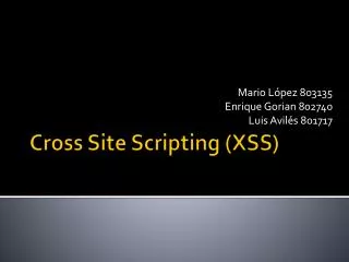 mario l pez 803135 enrique gorian 802740 luis avil s 801717