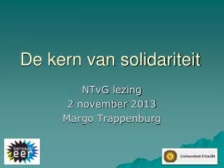 de kern van solidariteit