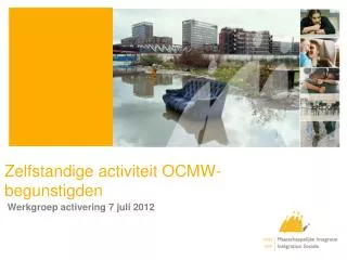 zelfstandige activiteit ocmw begunstigden