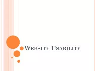 website usability