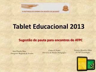 tablet educacional 2013