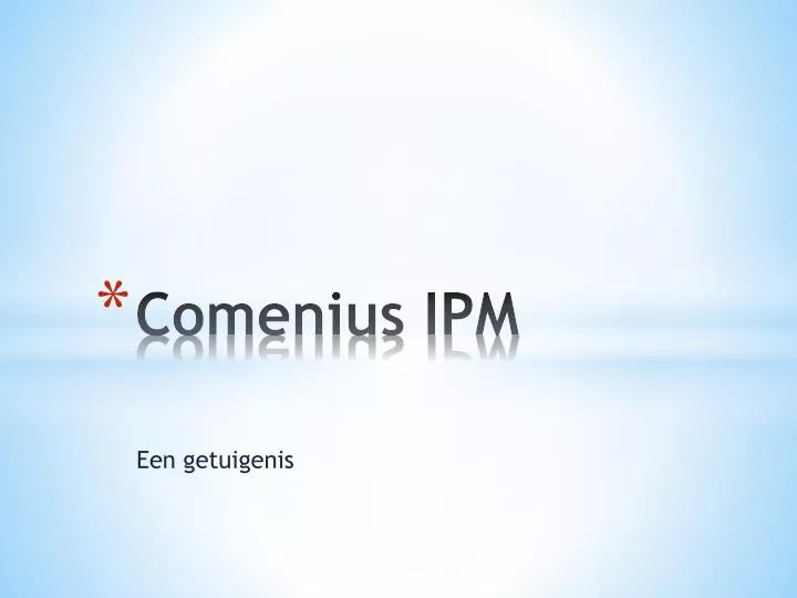 comenius ipm