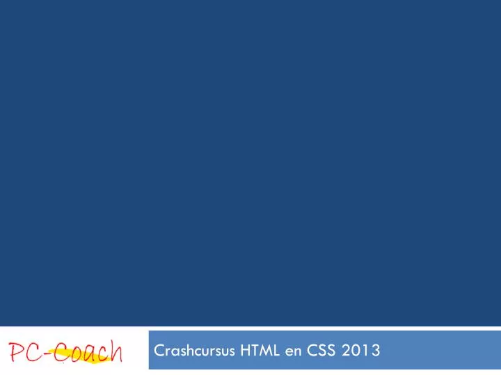 crashcursus html en css 2013