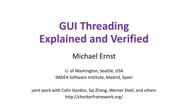 gui threading explained and verified