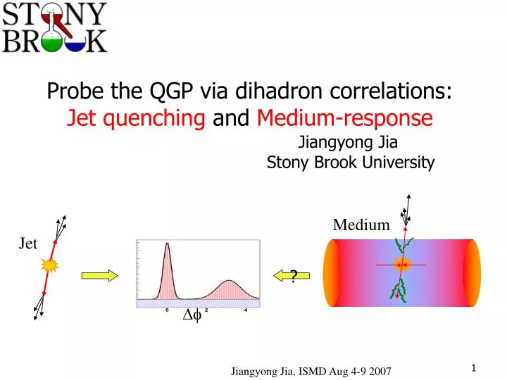 probe the qgp via dihadron correlations jet quenching and medium response