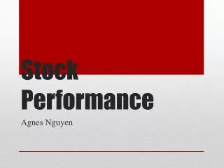 Stock Performance