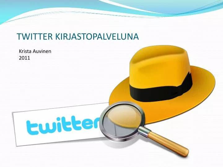 twitter kirjastopalveluna