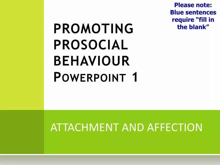 promoting prosocial behaviour powerpoint 1