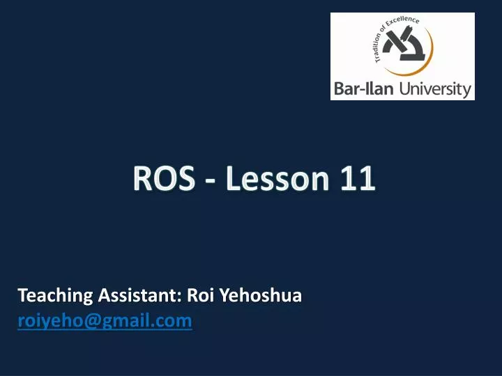 ros lesson 11