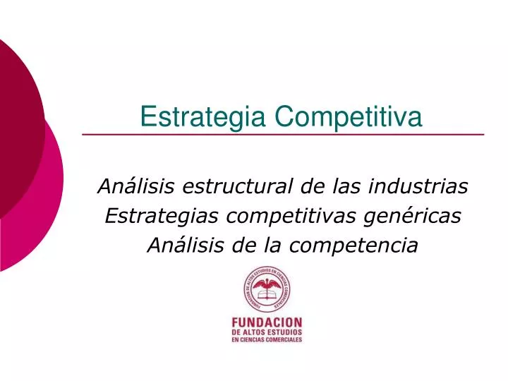 estrategia competitiva