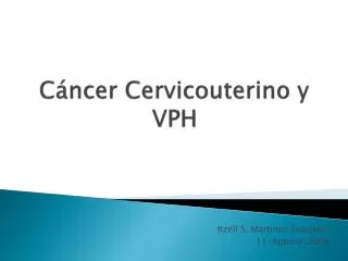 c ncer cervicouterino y vph