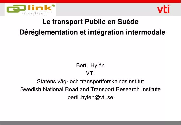 le transport public en su de d r glementation et int gration intermodale