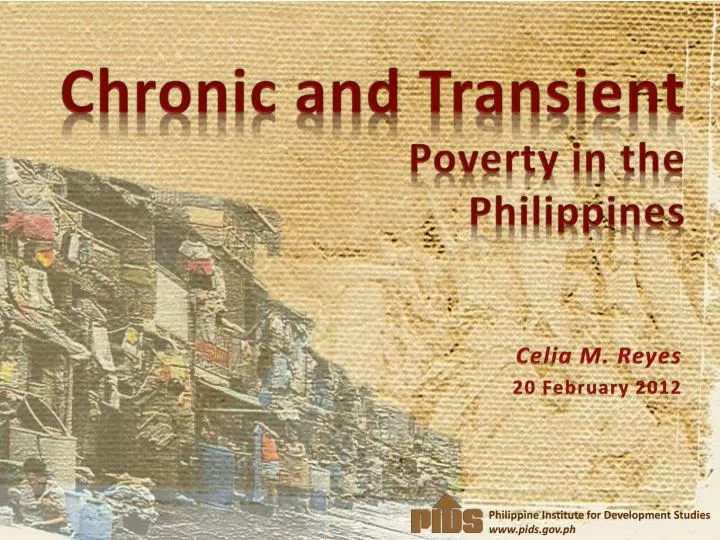 chronic and transient poverty in the philippines