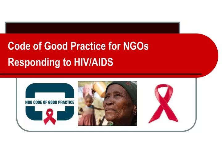 code of good practice for ngos responding to hiv aids