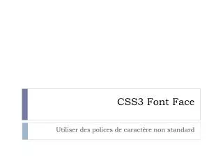 css3 font face