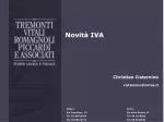 Novità IVA - slide 1