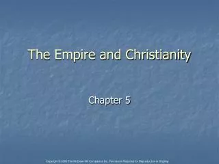 The Empire and Christianity