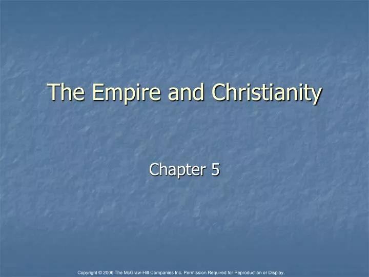 the empire and christianity
