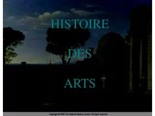 histoire des arts