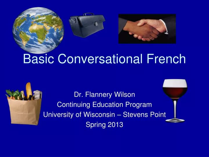 basic conversational french