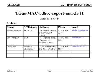 tgac mac adhoc report march 11