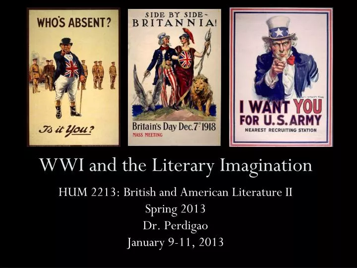 wwi and the literary imagination
