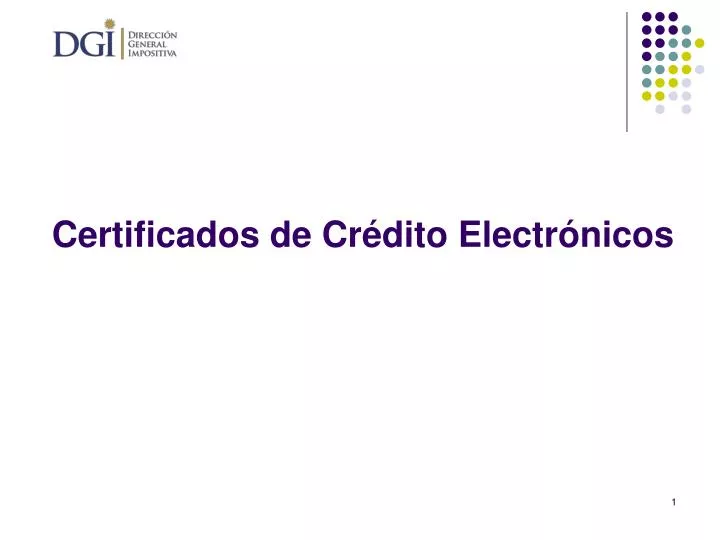 certificados de cr dito electr nicos