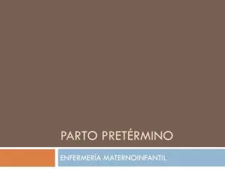 parto pret rmino
